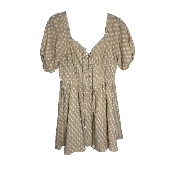 House of Harlow 1960 X REVOLVE Frans Neutral Dress-sz Large - Picture 4 of 12